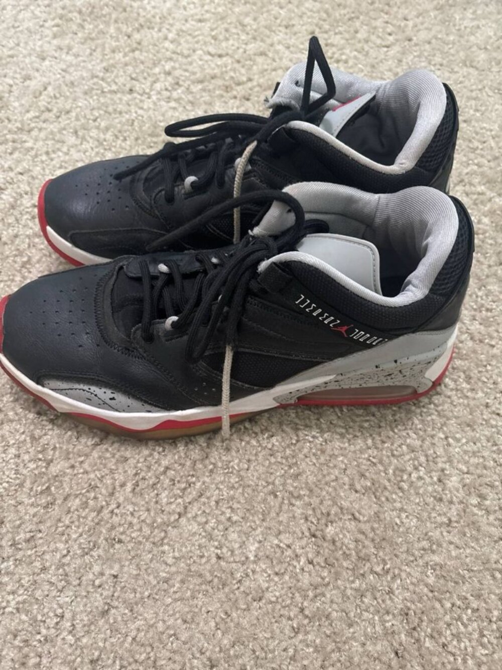 Nike Air Jordan Men's Sneakers Black Red Size 11